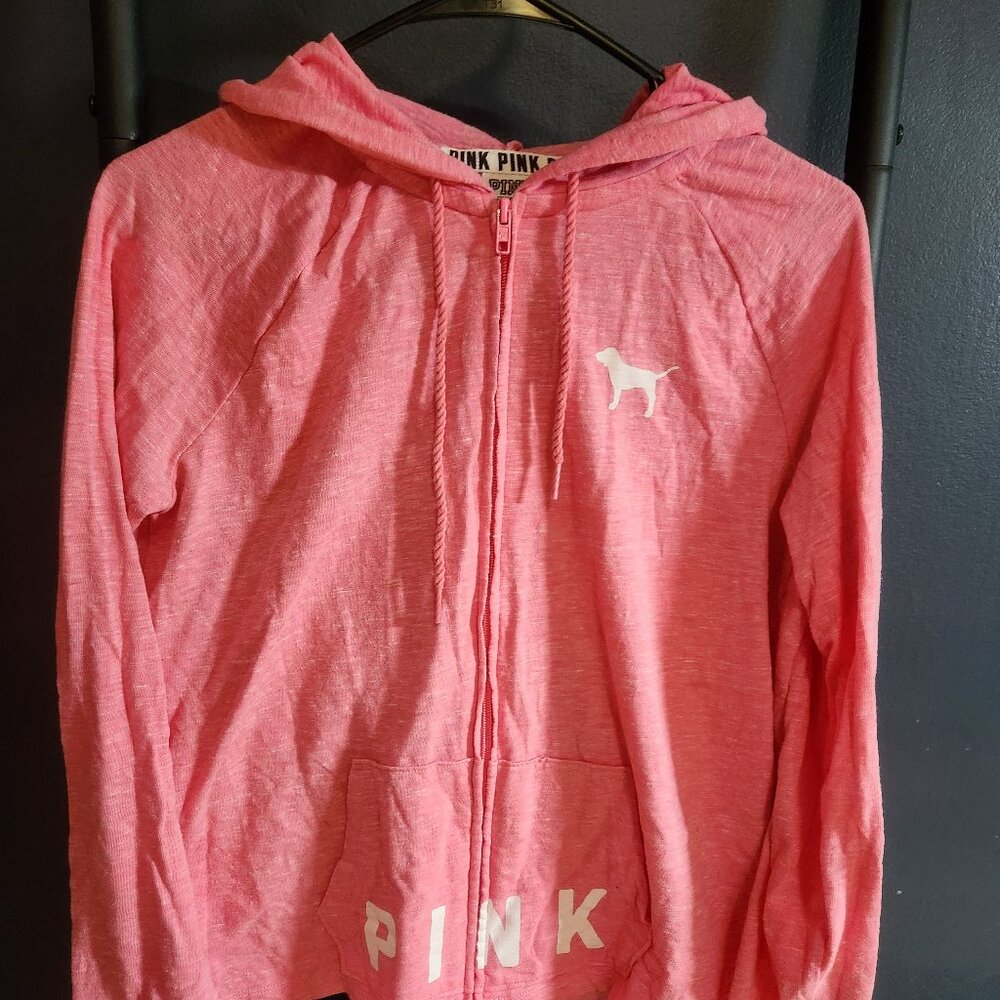 Pink Victoria's Secret Lightweight Zip Up